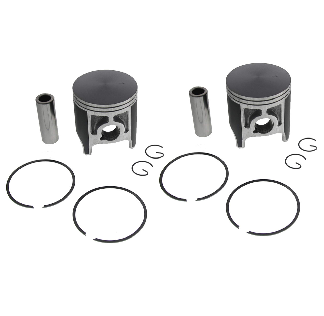 2000 2001 Yamaha SX 500 SX500R Piston Kit x2 Teflon Coated Race-Driven