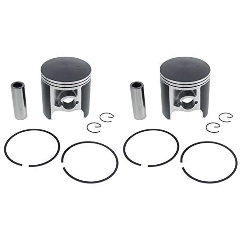 1987-1990 Yamaha Exciter 570 Deluxe EX570E Piston Kit x2 Teflon Coated