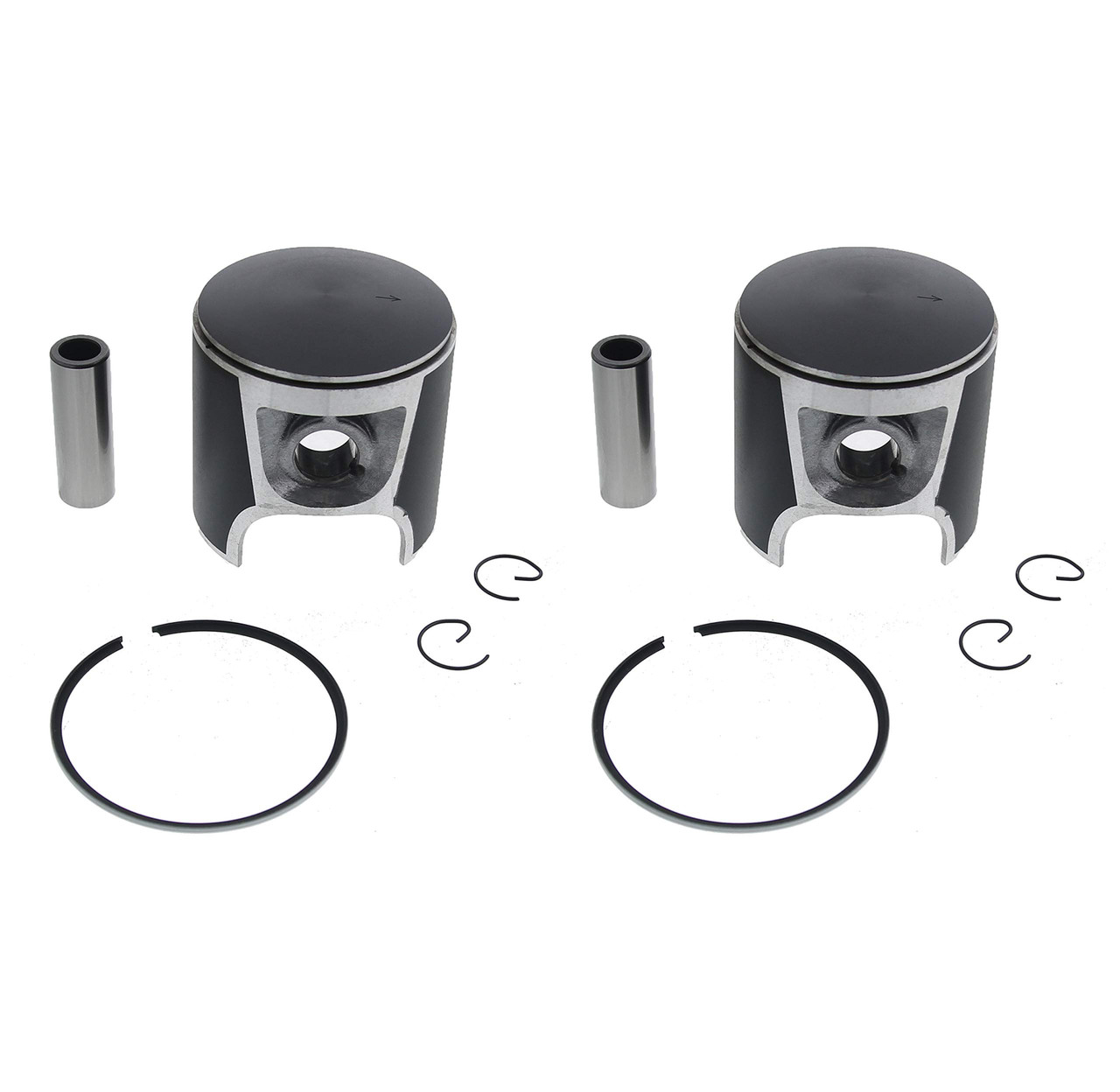1989 - 1992 Ski-Doo Formula Mach I XTC 617cc Piston Kit x2 Teflon Coated