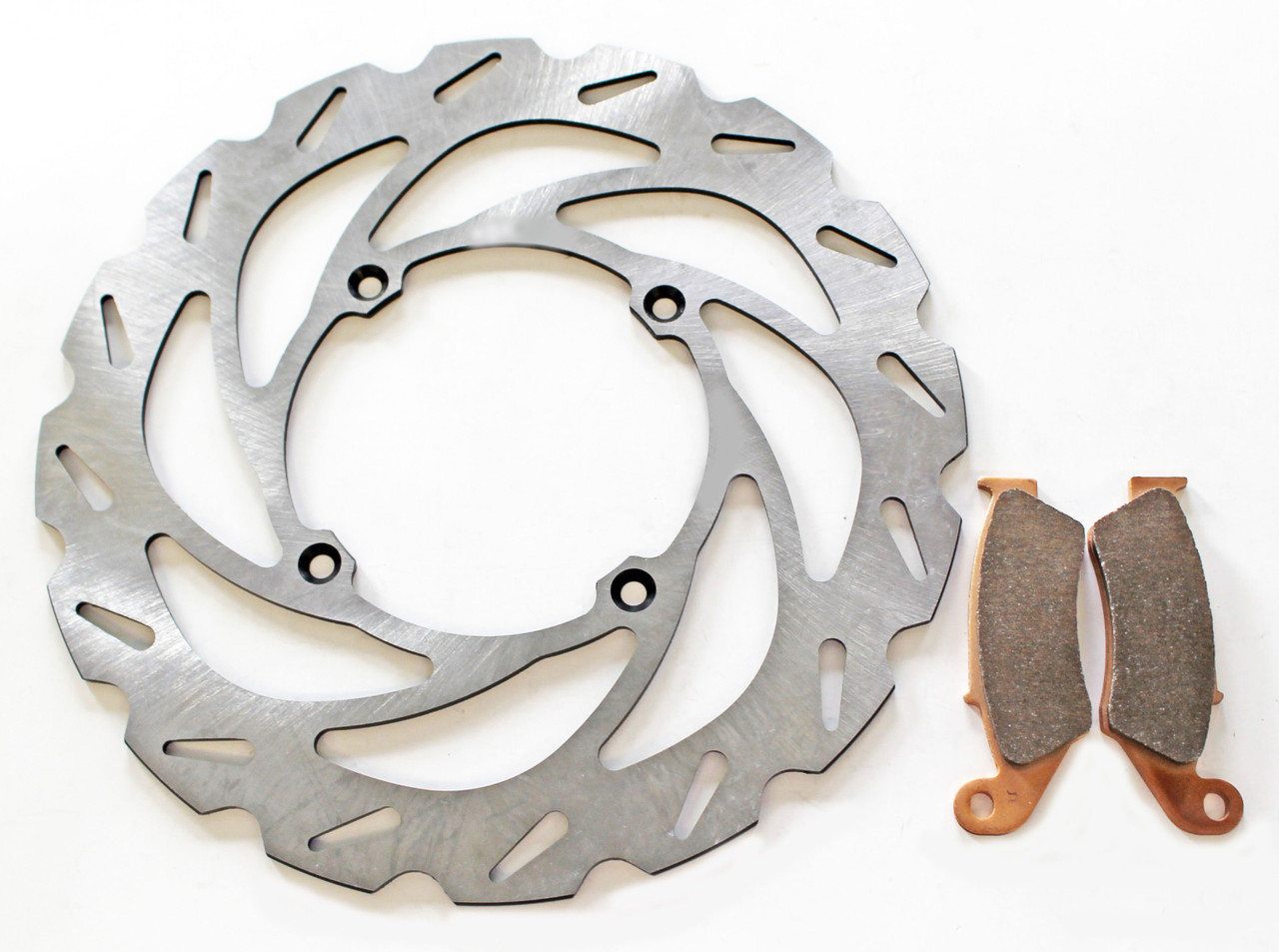 Brake Rotor and Brake Pads for Kawasaki KX500 1994 - 2004 Front Brake RipTide