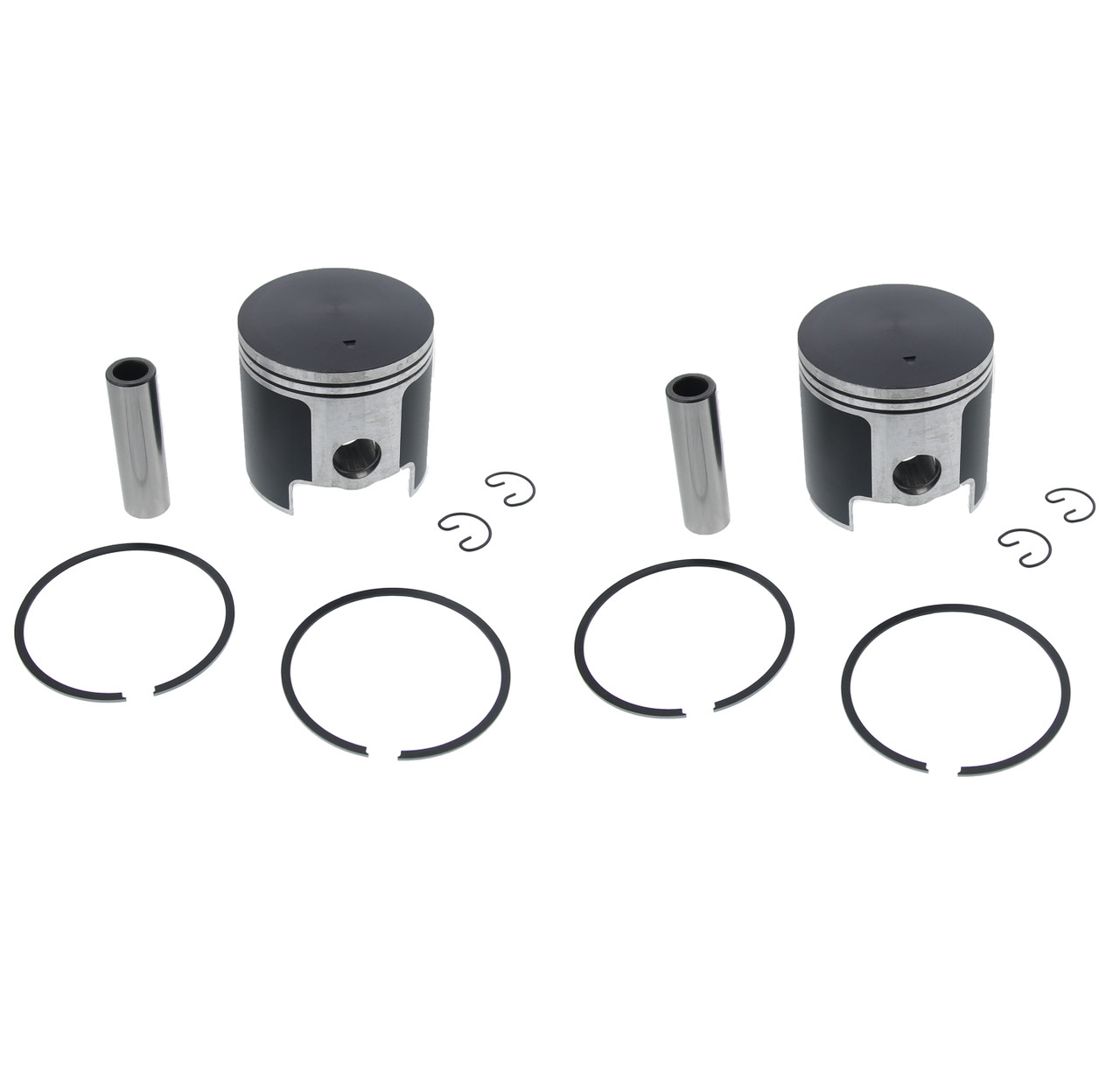 Piston Kit for Polaris Indy Trail Supertrak 500 1991 1992 Teflon Coated x2