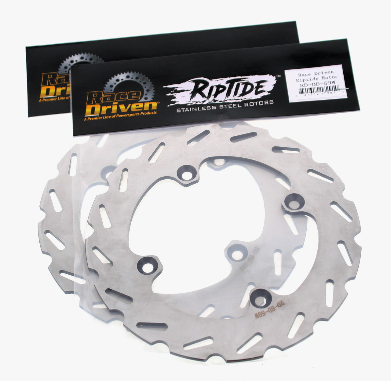 Brake Rotors and Brake Pads fit Can-Am Defender HD8 2016 - 2021 Rear RipTide