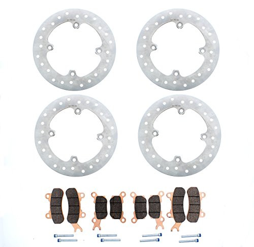 Brake Rotors and Brake Pads fit Can-Am Defender HD8 HD9 2016-2025 Front and Rear