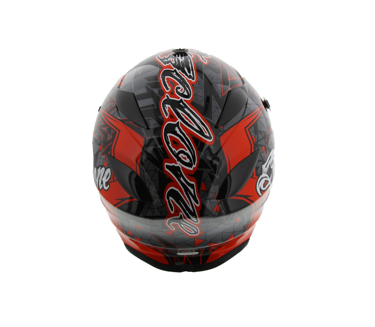 Cyclone ATV MX Motocross Dirt Bike Off-Road Helmet DOT/ECE Approved - Red