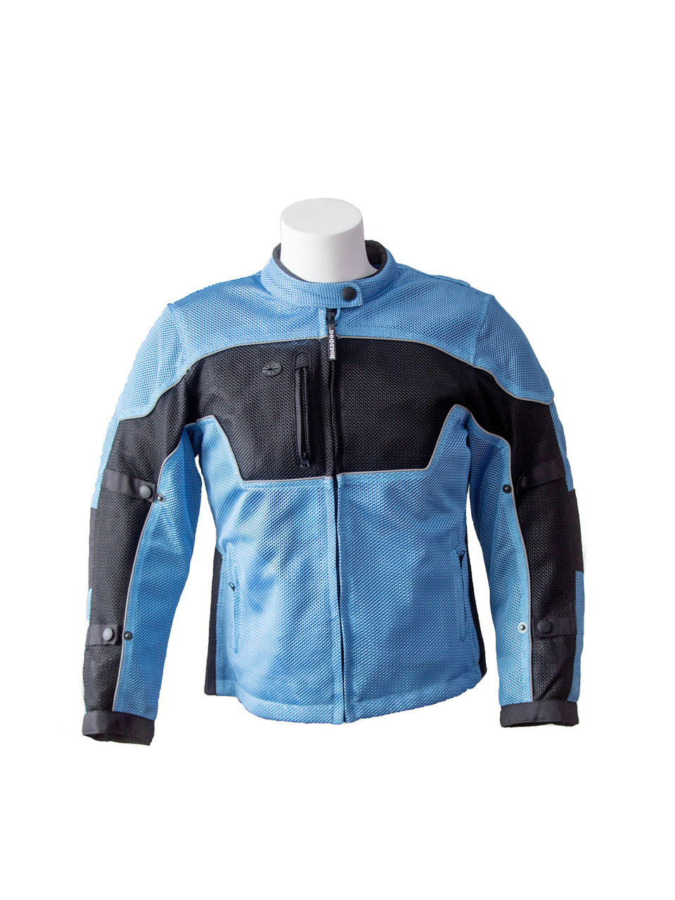 RoadDog Hurricane Mesh Motorcycle Riding Jacket Powder Blue Women's