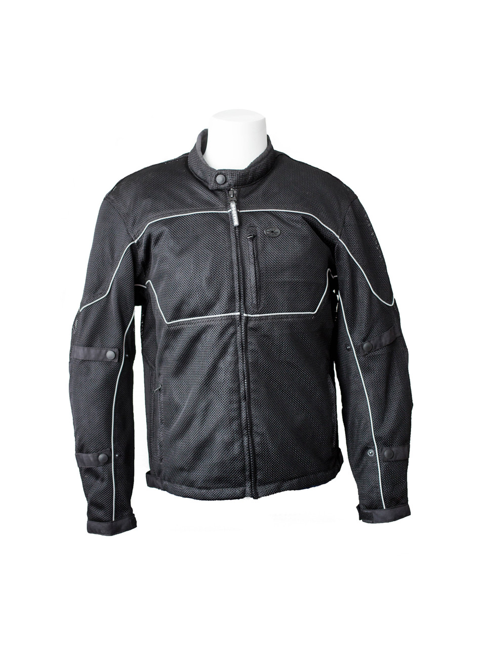 RoadDog Hurricane Mesh Motorcycle Riding Jacket Black Men's