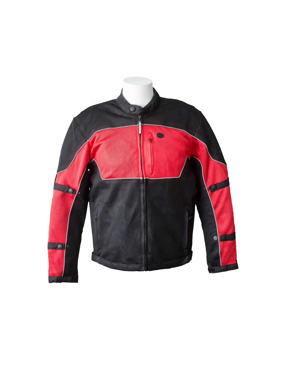 RoadDog Hurricane Mesh Motorcycle Riding Jacket Red Men's
