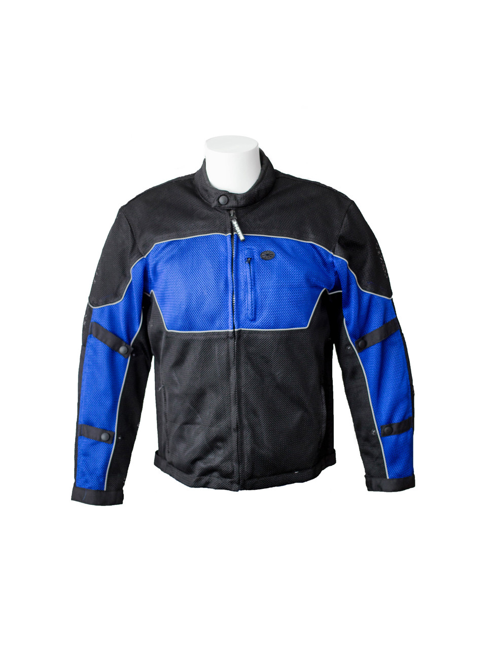 RoadDog Hurricane Mesh Motorcycle Riding Jacket Blue Men's