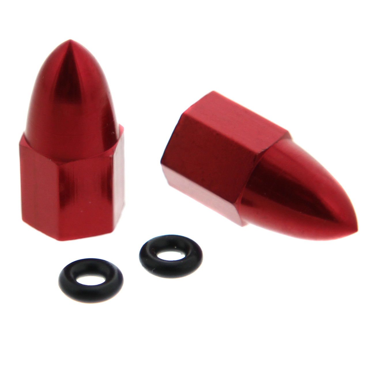 Race-Driven Bullet Tire Valve Cap Wheel Air Port Dust Cover Stem Caps Kit