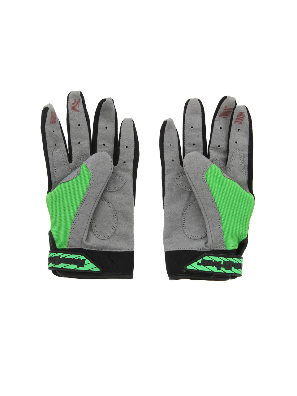 Race-Driven ATV MX Off Road Silicone Fingertip Riding Gloves Green