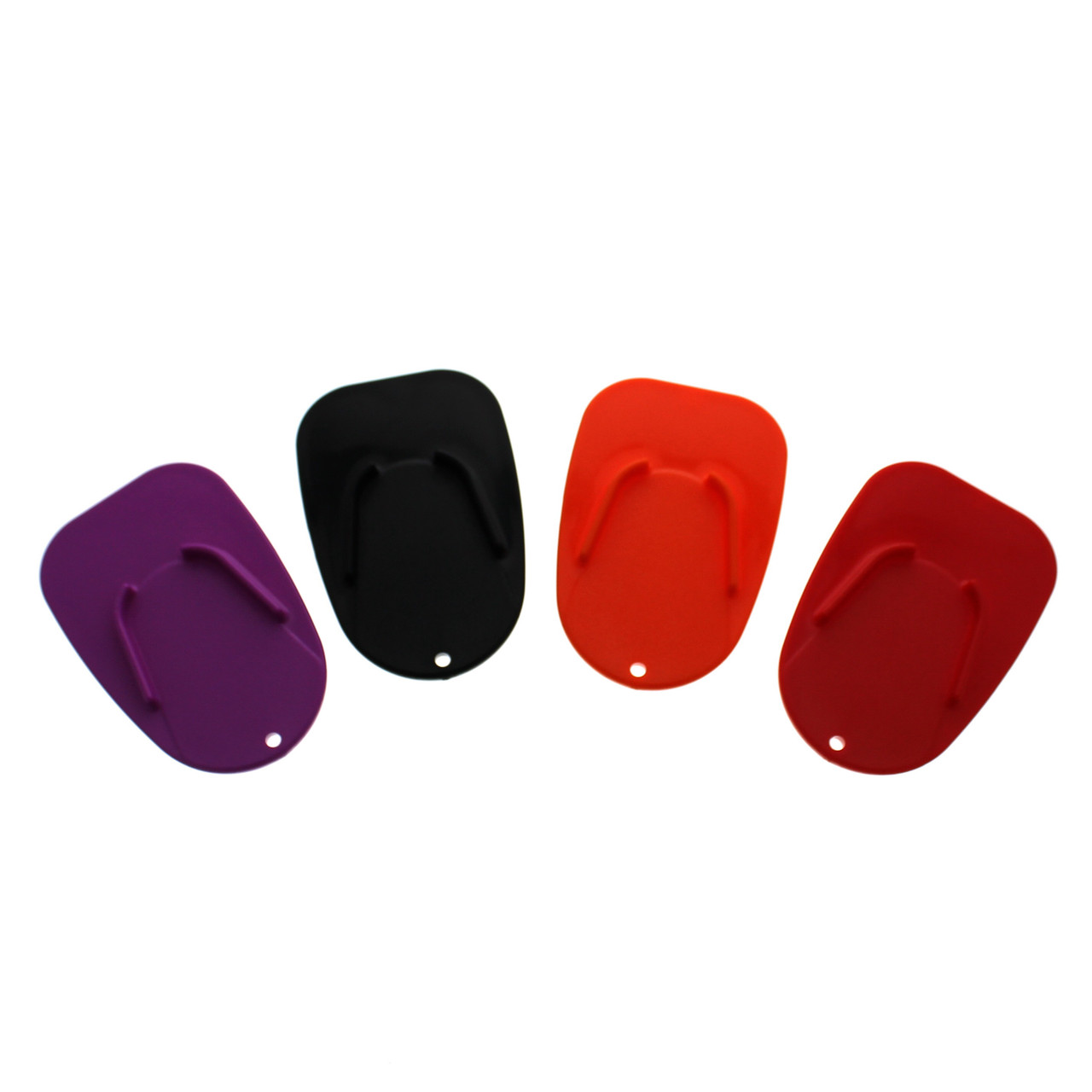 Race-Driven Universal Motorcycle Stand Pads Kickstand Plate Sidestand Pad