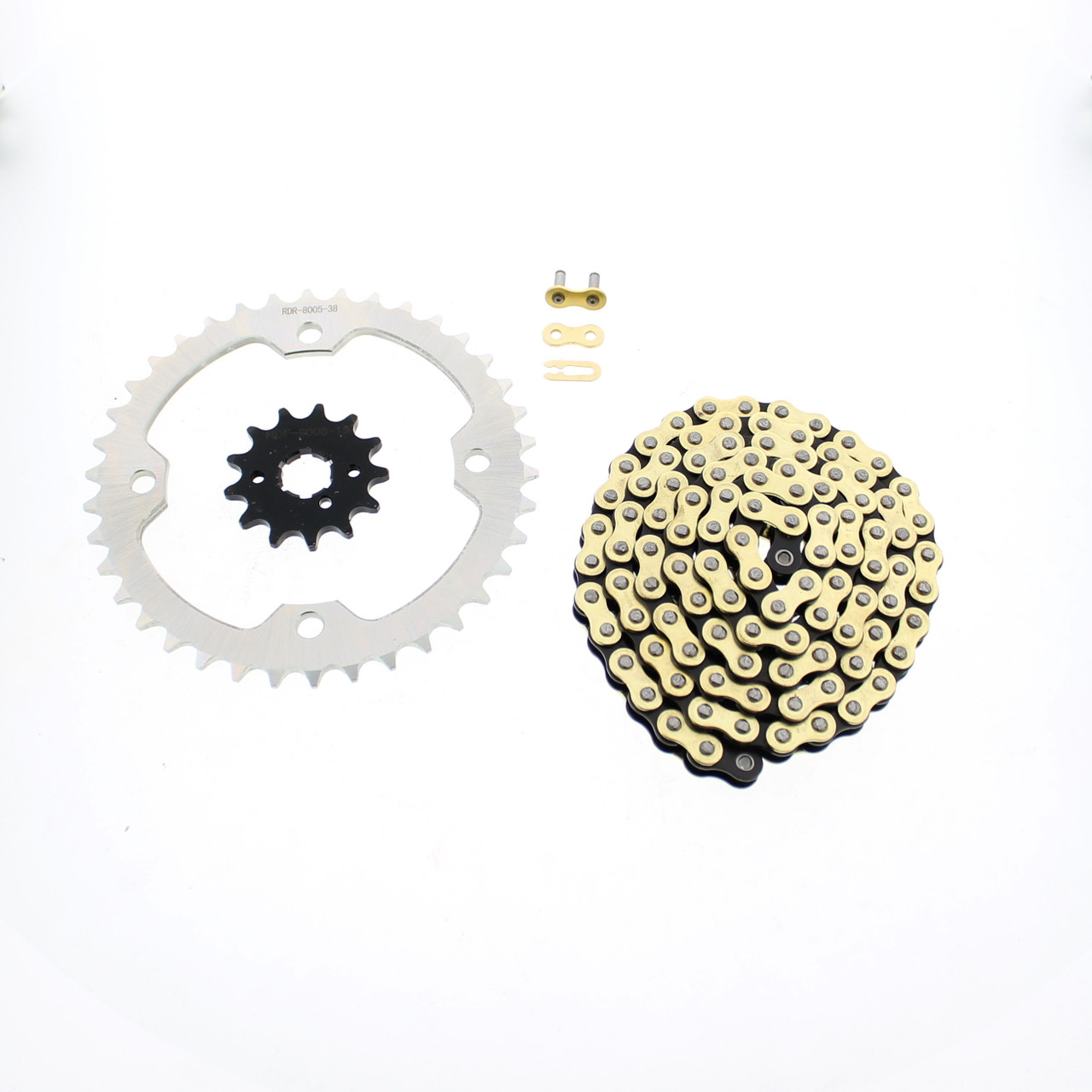 Xtreme 98L Gold MX Chain & Silver Sprocket 13/38 2006 2007 Yamaha ...