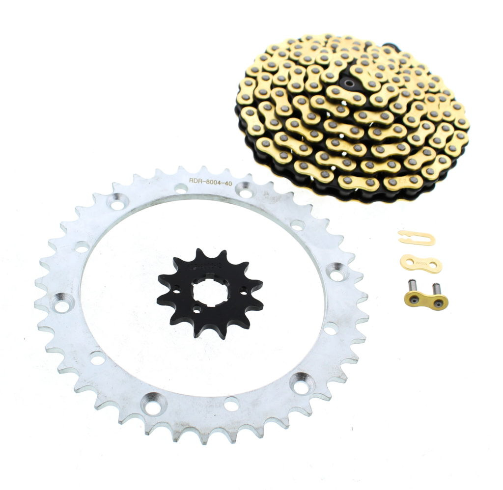 Xtreme Gold MX Chain & Silver Sprocket 12/40 98L 2001-2004 Yamaha YFM350 Warrior