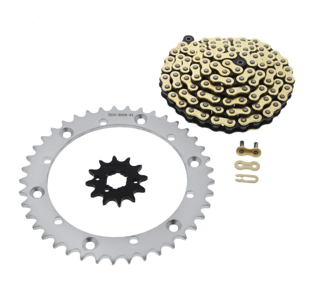 Xtreme Gold MX Chain & Silver Sprocket 12/41 98L 1997-2000 Yamaha YFM350 Warrior