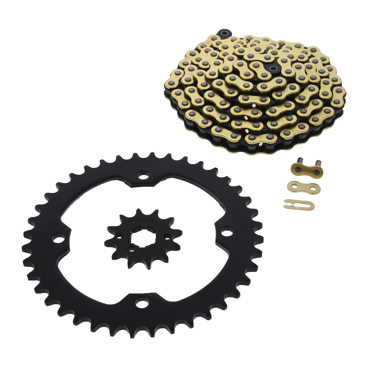 Xtreme 98L Gold MX Chain and Sprocket 12/40 2008-2011 Yamaha Raptor 350 YFM350