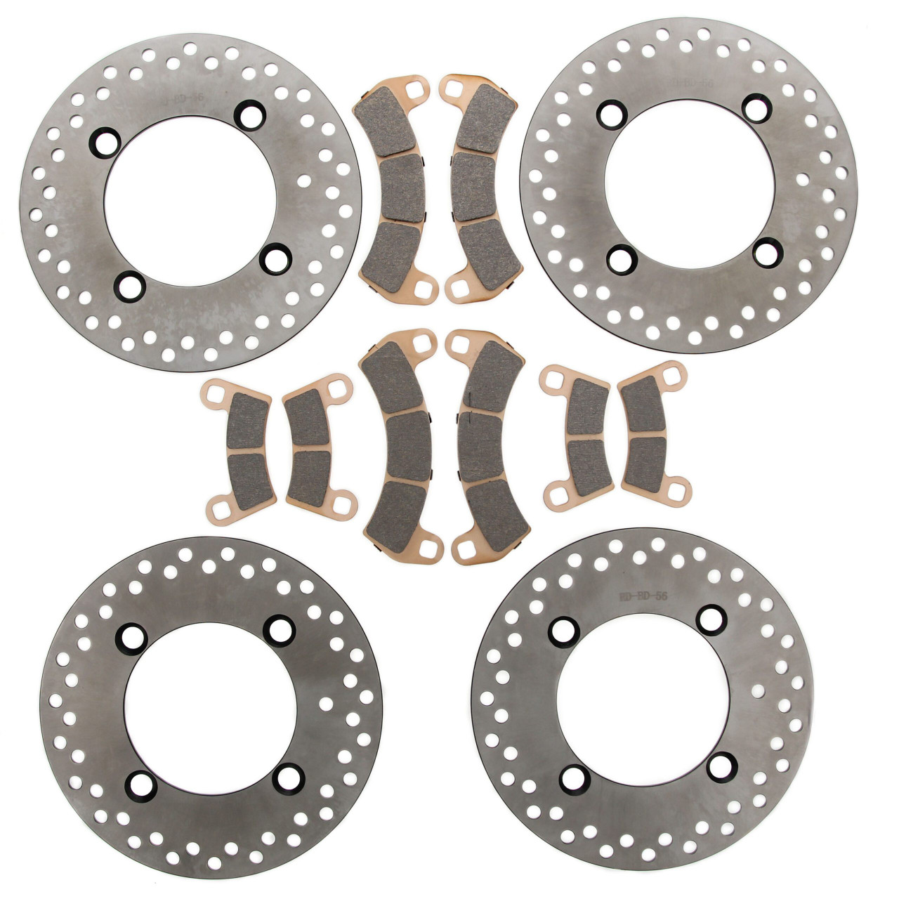Brake Rotors & Brake Pads for Polaris General 4 1000 Sport 2025 Front & Rear