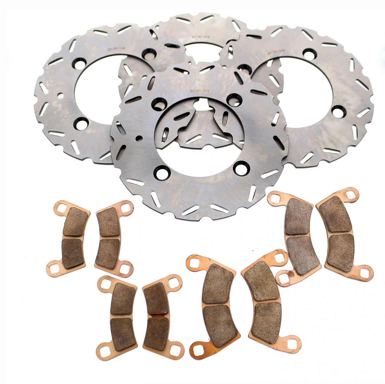 Brake Rotors and Pads for Polaris RZR S4 1000 2019 2020 Front and Rear RipTide