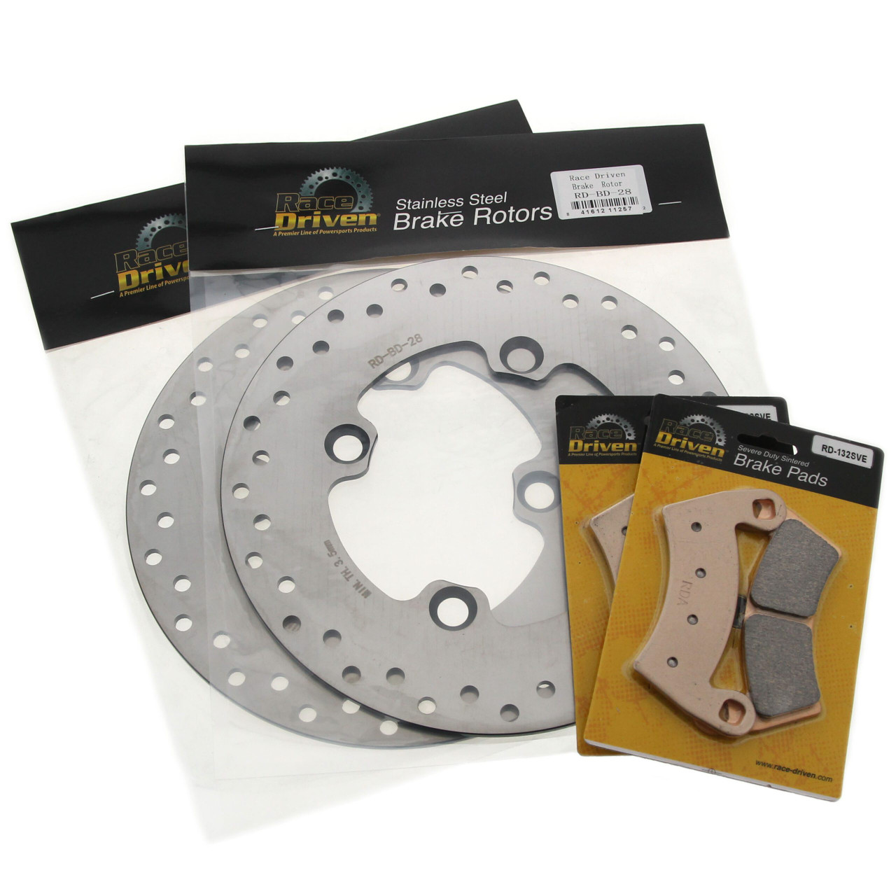 Brake Rotors and Pads Polaris Ranger XP 1000 Trail Boss 2021-2027 Front Brakes