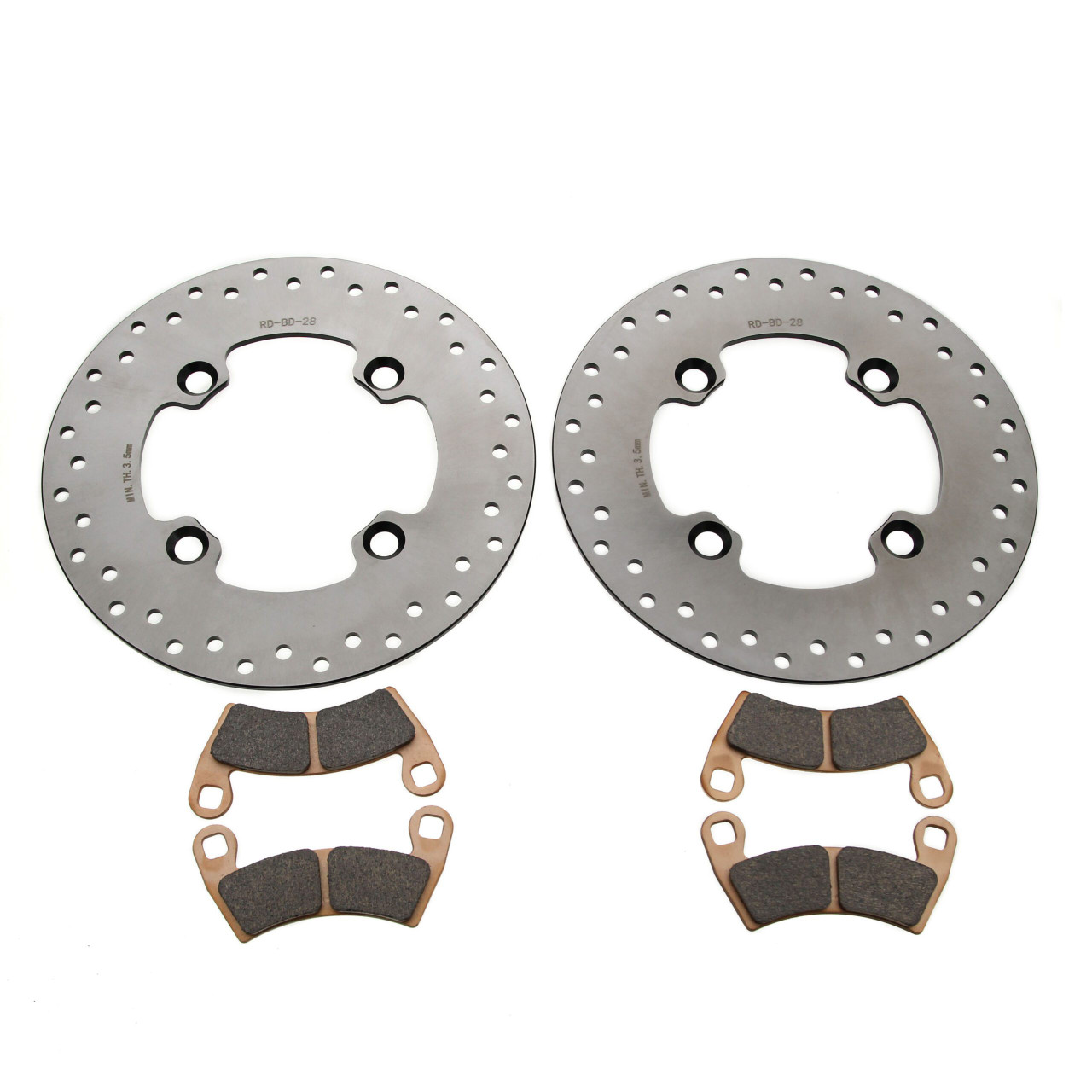 Brake Rotors and Pads Polaris Ranger XP 1000 NS Ultimate 2021-2027 Front Brakes