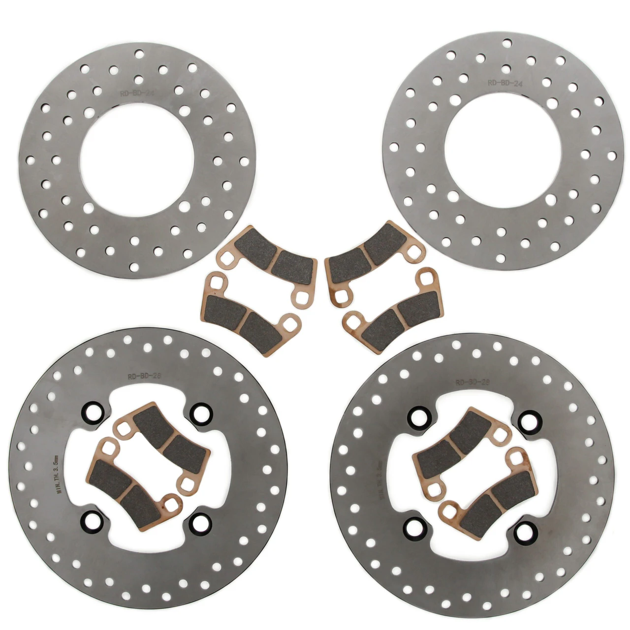 Brake Rotors & Pads Polaris Ranger Crew XP 1000 High Lifter 2021 2022 Front/Rear