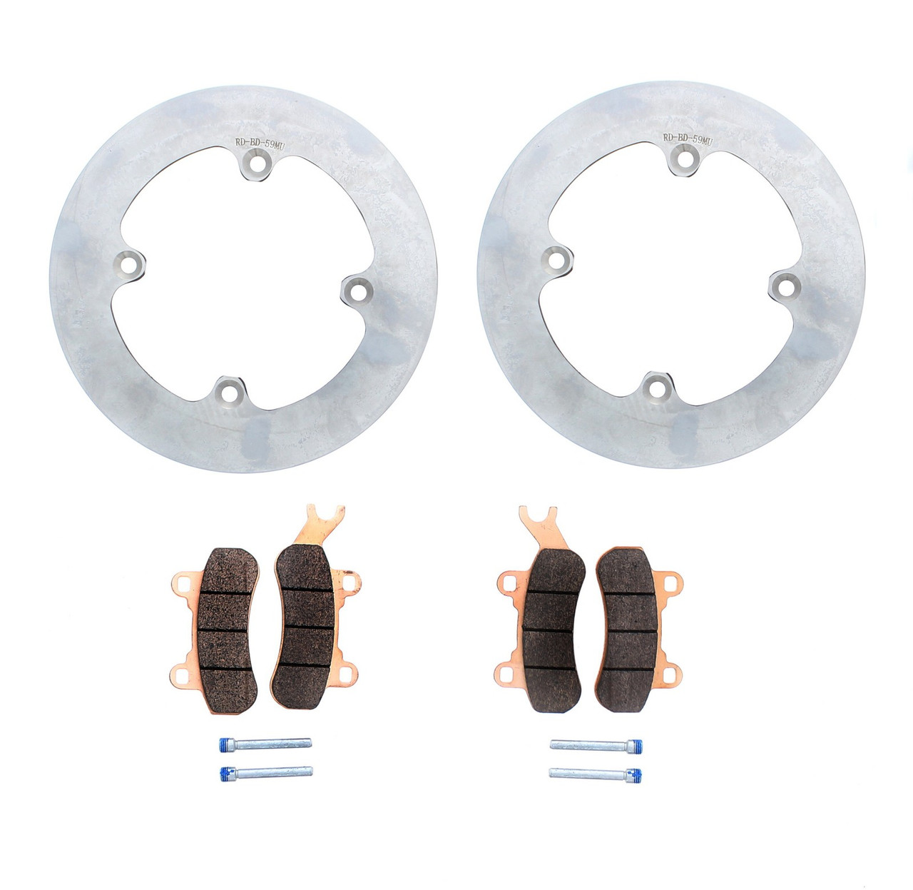 Brake Rotors and Brake Pads fit Can-Am Maverick Trail 700 2022-2027 Front MudRat