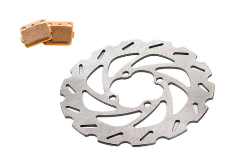 Brake Rotor Disc & Brake Pads Yamaha 250 Raptor YFM250 2008 - 2013 Rear RipTide