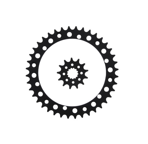 Sprocket set for Yamaha YFM660R Raptor 660 2001-2003 13T Front & 40T Rear Black