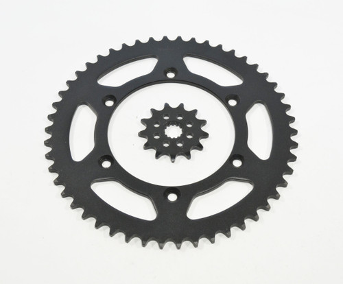 Black Sprocket for Yamaha YZ125 125 1999 - 2004 13 Tooth Front and 50 Tooth Rear