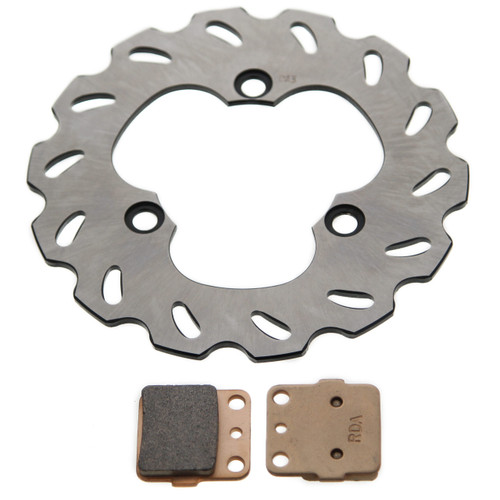 Brake Rotor and Pads for Suzuki Quadracer 450 LT-R450 2006 - 2009 Rear RipTide