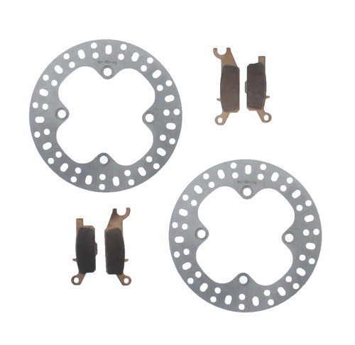 Road Passion Bremsbeläge Satz Für Yamaha Grizzly 700 & 550 – 4 Paar, Vorne & Hinten, Kompatibel Mit 3B4-W0045-00/10