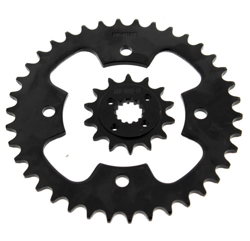 Sprockets for Polaris Predator 500 2005 - 2007 14T Front and 38T Rear Black