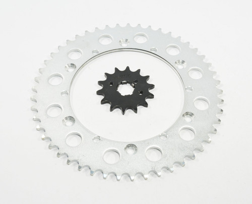 1987 - 1998 Yamaha YZ250 14 Tooth Front & 49 Tooth Rear Sprocket Hardened Steel