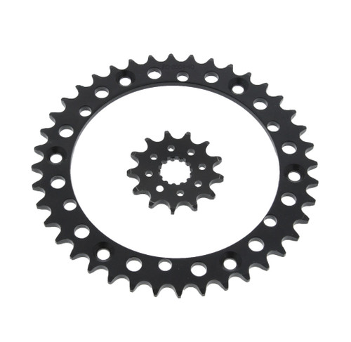 Sprocket set for Yamaha YFM660R Raptor 660 2004 2005 13T Front & 40T Rear Black