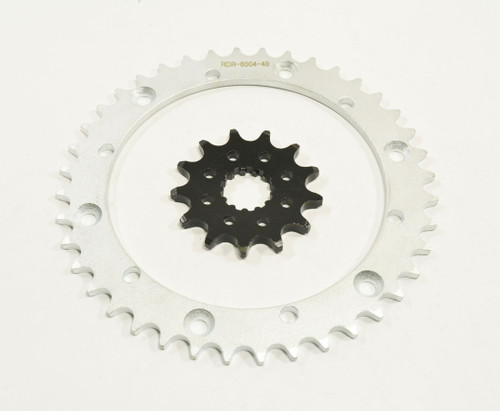 Sprocket set for Yamaha Raptor 660 YFM660R 2004 2005 13 Tooth Front & 40 Rear