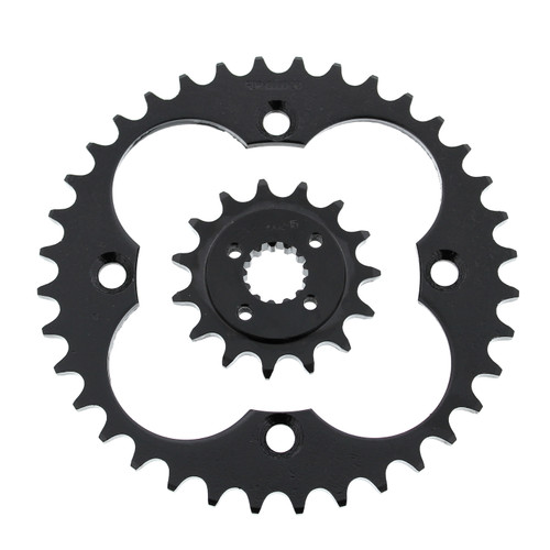 2005 - 2008 Honda TRX400EX 400EX 15 Tooth Front & 36 Tooth Rear Silver Sprocket