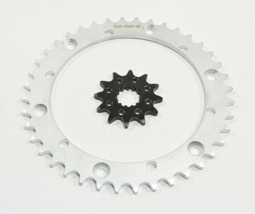 Sprockets for Yamaha Raptor 660 YFM660R 2001 - 2003 12T Front and 40T Rear