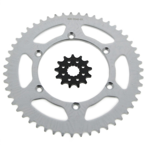 1999-2008 Kawasaki KX250 250 13 Tooth Front and 51 Tooth Rear Sprocket