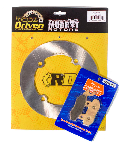 2011-2013 Can-Am Comander X 1000 4x4 Rear MudRat Brake Rotor & Severe Duty Pads