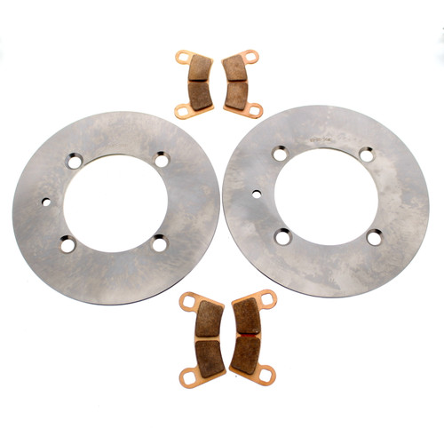 Rear MudRat Brake Rotors & Brake Pads fit Polaris General 4 1000 EPS 2017 - 2025