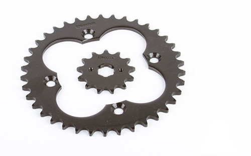 1999-2004 Honda 300EX TRX300EX 13 Tooth Front & 38 Tooth Rear Black Sprocket