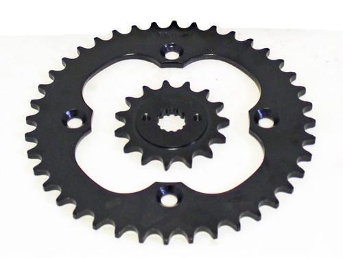 2006 - 2010 fits Suzuki LTR450 14 Tooth Front and 40 Tooth Rear Black Sprocket