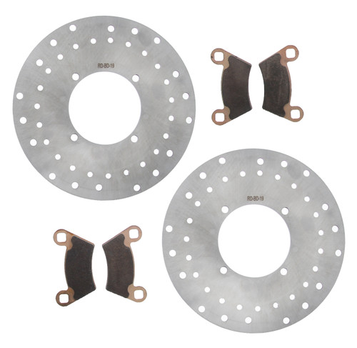 2016 Polaris Sportsman 570 Mid Size Front Brake Rotors and MudRat Brake Pads