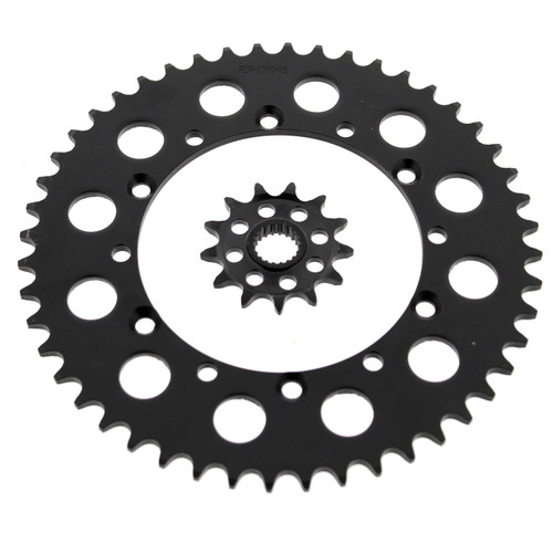 Black Sprocket set for Kawasaki KX250 F 250 2006 - 2014 13T Front & 48T Rear