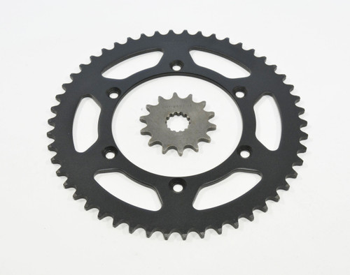 08-17 Yamaha YZ250 14 Tooth Front & 50 Tooth Rear Black Sprocket Hardened Steel
