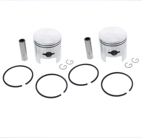 Piston Kit fits Arctic Cat Panther 440 1972 - 1975 Snowmobile by Race-Driven x2