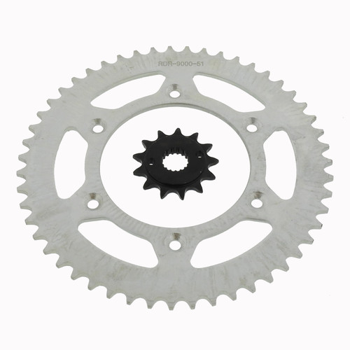 13 Tooth Front Sprocket & 51 Tooth Rear Sprocket fits 1996 - 2004 Honda XR400R