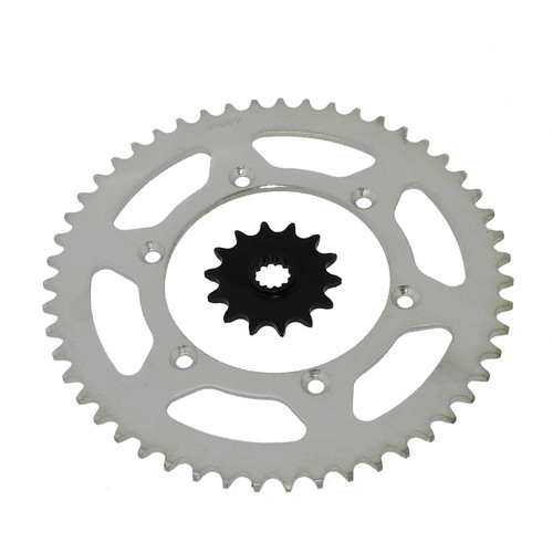 14 Tooth Front and 51 Tooth Rear Silver Sprocket fits Suzuki DR350 1996 - 1999