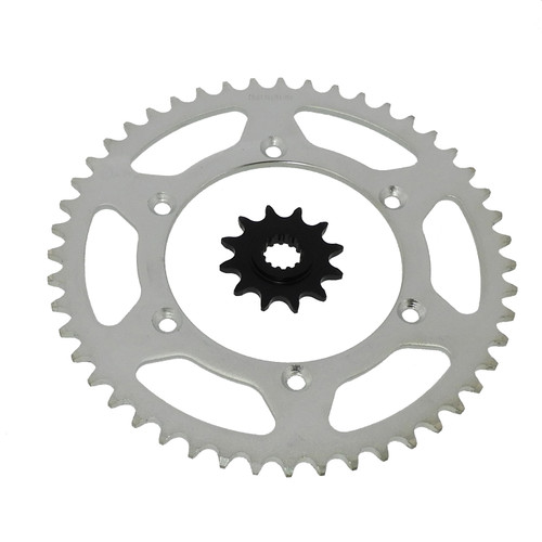 Suzuki RMX250 12 Tooth Front and 48 Tooth Rear Silver Sprocket 1990 - 1998