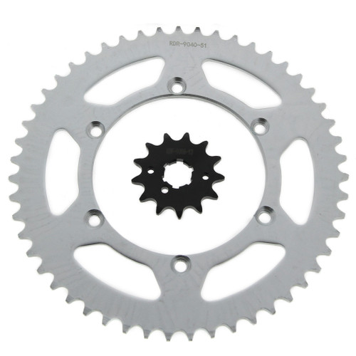 1990-1998 Kawasaki KX250 250 13 Tooth Front and 51 Tooth Rear Sprocket
