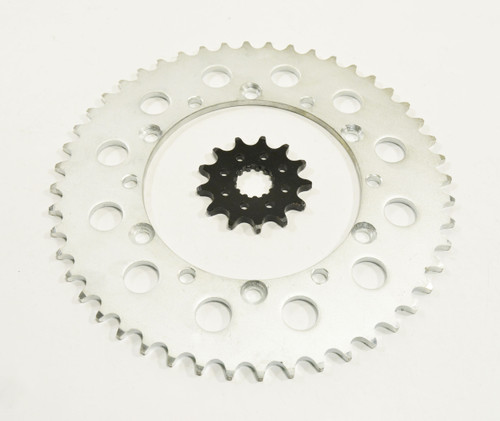 1999-2008 Kawasaki KX250 250 13 Tooth Front and 48 Tooth Rear Silver Sprocket